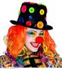 foto 3 Hoge hoed met gekleurde knopen clowns hoed
