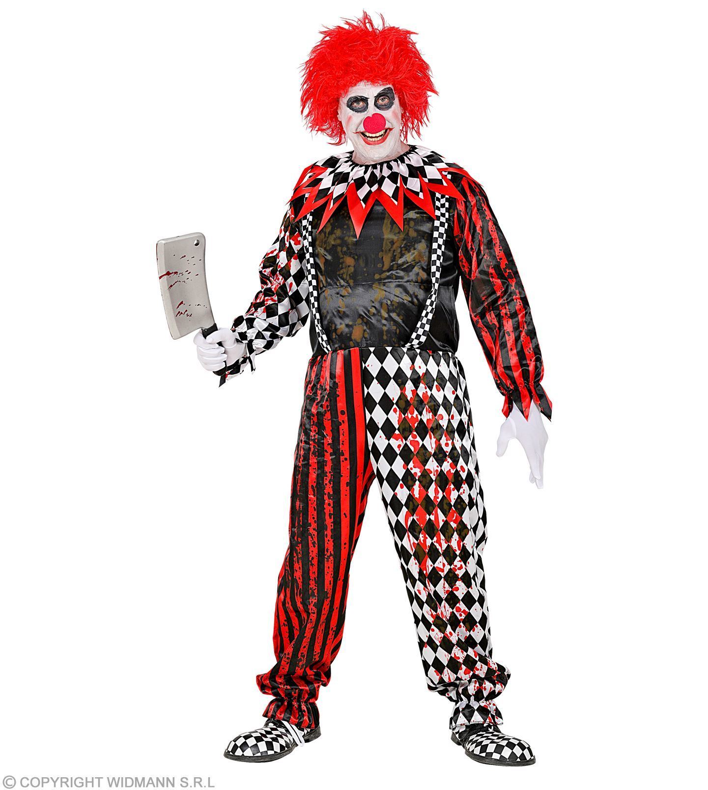 Horror clown killer clown kostuum heren