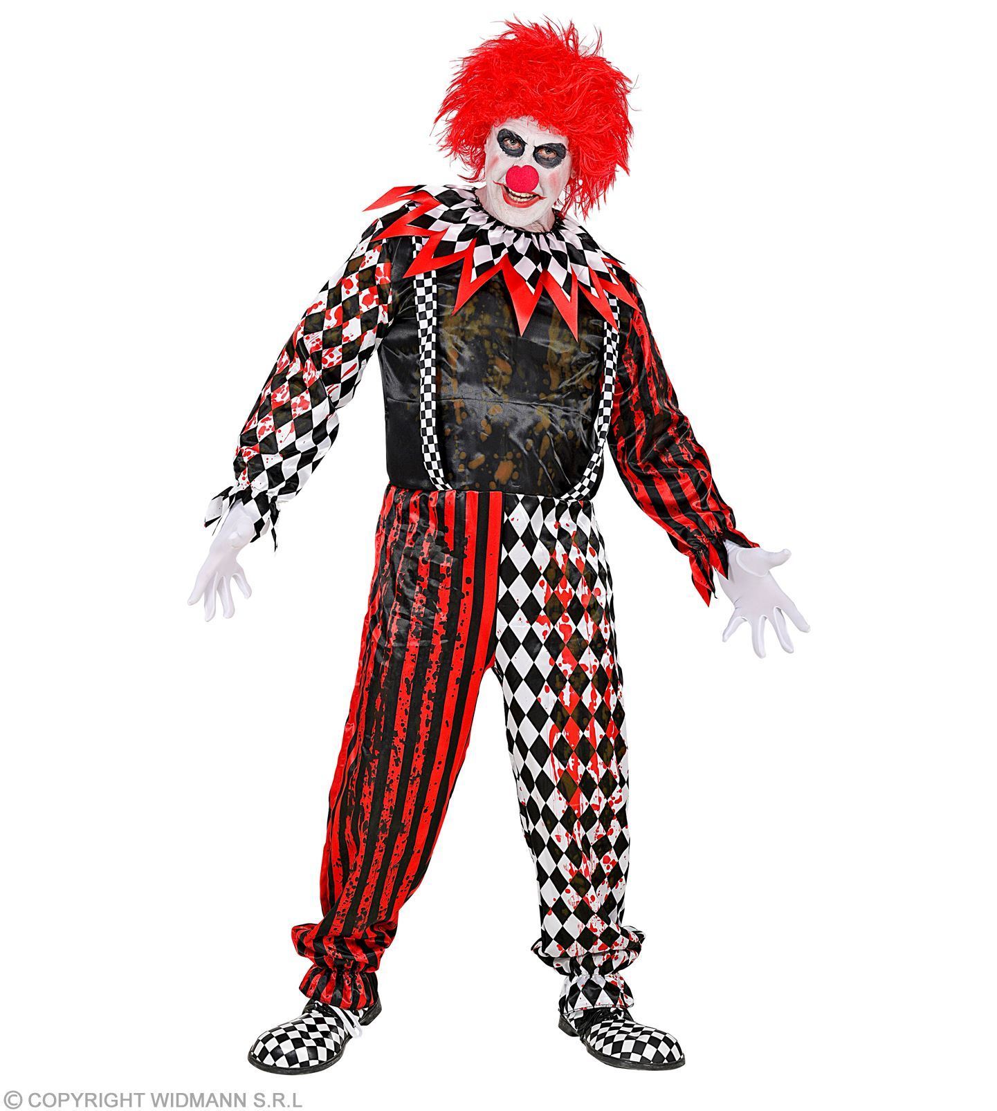 Horror Killer clownskostuum voor heren, Halloween terrifier kostuum