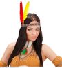 foto 3 Inheemse indianen hoofdtooi met 2 veren