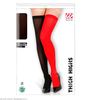 foto 4 Kniekous een been rood andere been zwart 50 den maat XL
