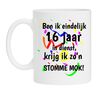 Leuke cadeau mok 16 jaar in dienst bij bedrijf 