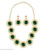 foto 2 Middeleeuwse koningin set ketting en oorbellen groen Romeinen