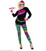 Multi color legging 80s print tijger multi kleuren volwassen
