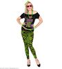 foto 2 Neon groene tijgerprint legging 80'S 