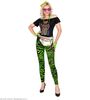 foto 4 Neon groene tijgerprint legging 80'S 
