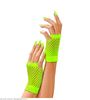 Neon groene vingerloze handschoenen lang