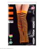 foto 4 Neon oranje kniekousen gestreept