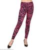 Neon roze tijgerprint legging 80s