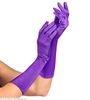 foto 3 Paarse handschoenen satijn elastaan 40 cm