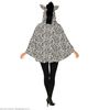 foto 3 Poncho met zebra print voor volwassen