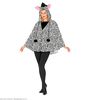 foto 4 Poncho met zebra print voor volwassen
