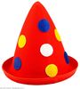 foto 2 Rode clownshoed in de vorm van een punt, met noppen