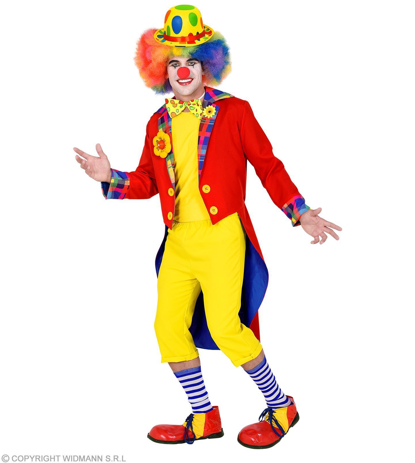 Rode slipjas clown voor mannen slipjas clown man