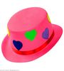 foto 2 Roze hoge hoed met hartjes
