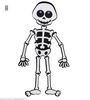 Skelet decoratie 53cm