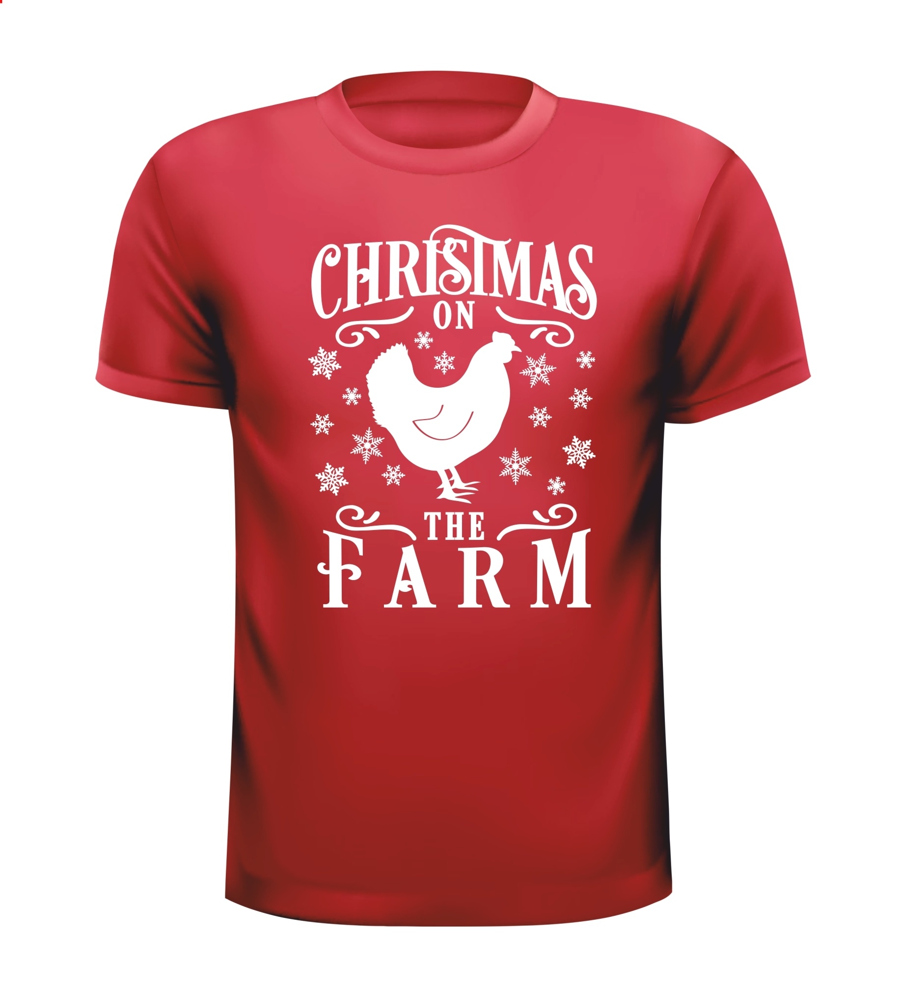 T-shirt Christmas on the farm Kerst op de boerderij