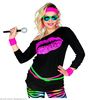 foto 2 T-shirt Dames 80's Disco party shirt met roze kus
