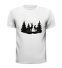 foto 3 T-shirt met een mooie kerst print met rendieren in het bos