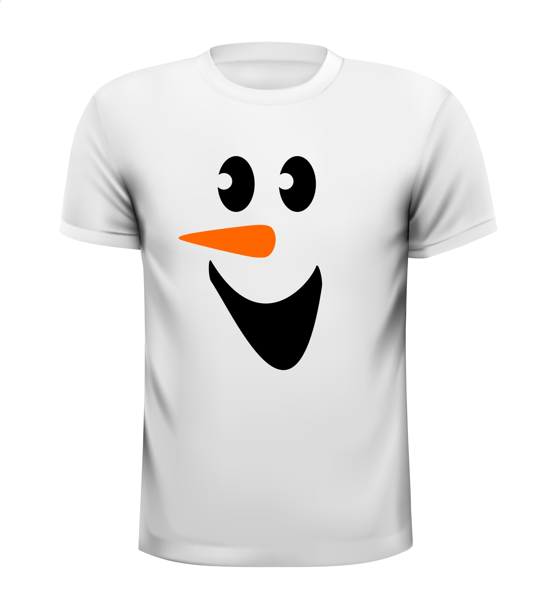 T-shirt sneeuwpop vrolijke grappige happy