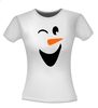 foto 2 Wit T-shirt met een knipogende sneeuwpop
