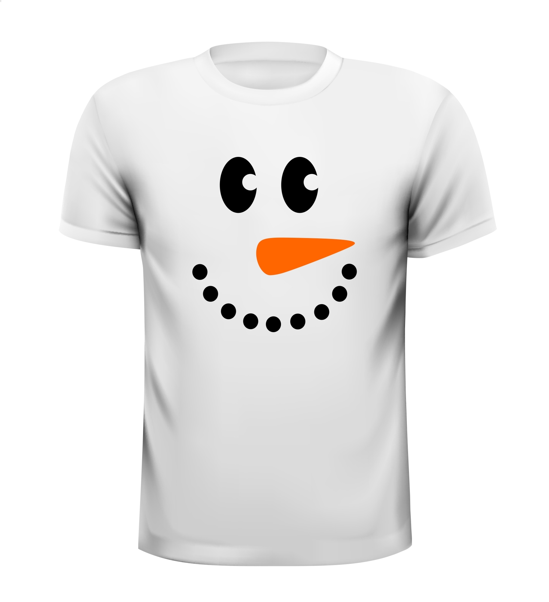 Wit T-shirt sneeuwpop