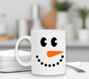 foto 4 Witte mok met een sneeuwpop gezicht print