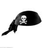 foto 2 Zwarte piratenhoed vilt met doodshoofd print