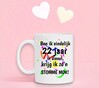 foto 2 Beker met leuke grappige tekst 22 jaar in dienst stomme mok