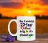 foto 3 Beker met leuke grappige tekst 22 jaar in dienst stomme mok
