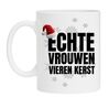 Echte vrouwen vieren kerst mok