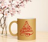 foto 3 foute gouden glitter koffie mok Merry Christmas
