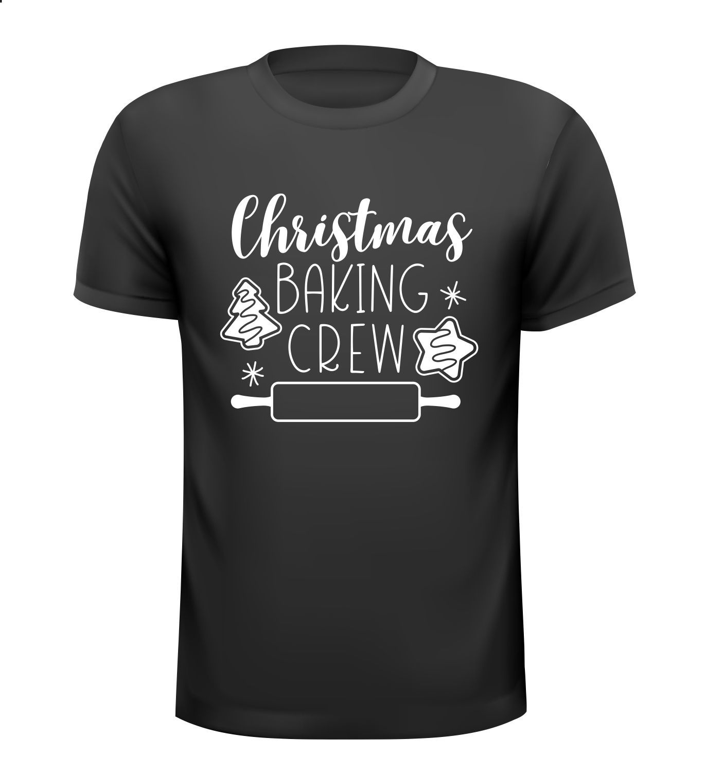 Kerst T-shirt Christmas baking crew bakker