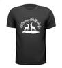 Kerst T-shirt Merry Christmas met herten opdruk