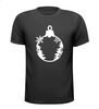 Kerst T-shirt met kerstbal en met winterse opdruk