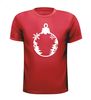 foto 3 Kerst T-shirt met kerstbal en met winterse opdruk