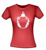 foto 4 Kerst T-shirt met kerstbal en met winterse opdruk