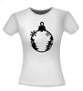 foto 6 Kerst T-shirt met kerstbal en met winterse opdruk
