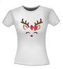 foto 2 Kerst T-shirt met rendier vrouwtje cartoon opdruk