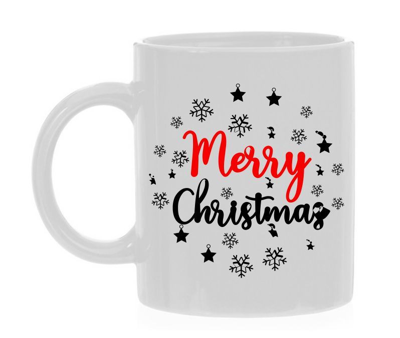 Koffiemok voor kerst Merry Christmas