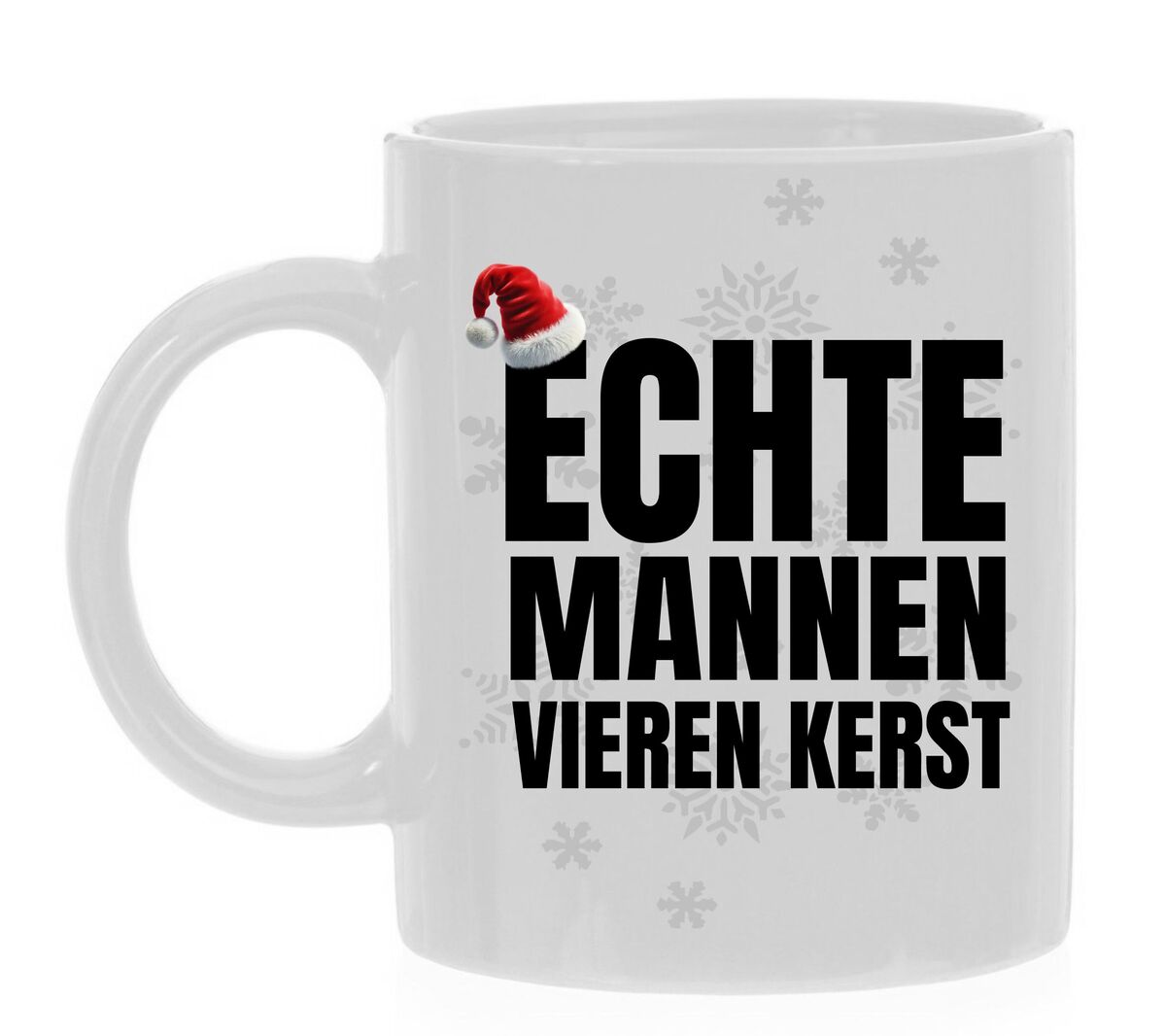 Mok echte mannen vieren kerst