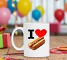 foto 2 Mok i love hotdog koffiemok voor hotdog liefhebbers.