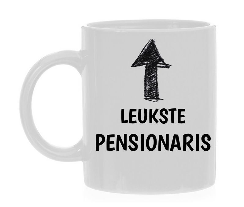 Mok voor de leukste pensionaris pensioen