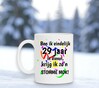 foto 3 Stomme mok met grappige tekst 29 jaar in dienst leuk cadeautje voor werknemer