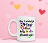 foto 4 Stomme mok met grappige tekst 29 jaar in dienst leuk cadeautje voor werknemer