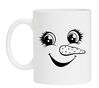 Vrolijke sneeuwpop koffie mok