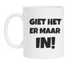 foto 1 Witte koffie mok giet het er maar in! 