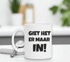 foto 2 Witte koffie mok giet het er maar in! 