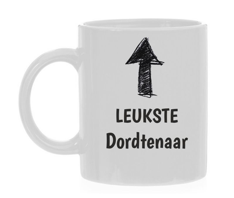 Witte koffie mok voor de leukste Dordtenaar uit Dordrecht Dordt