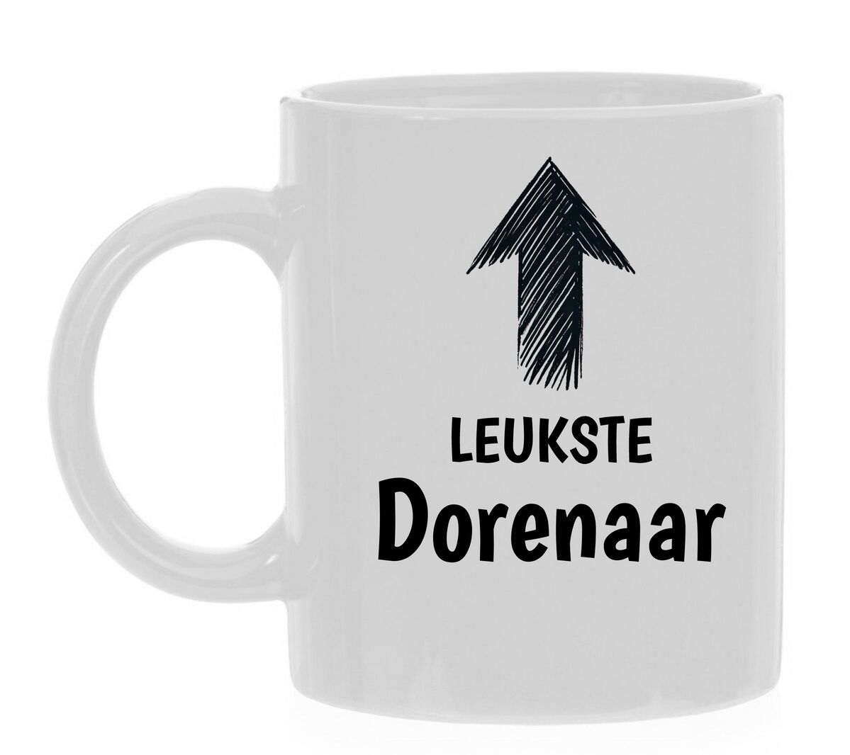 Witte koffie mok voor de leukste Dorenaar uit Doorn